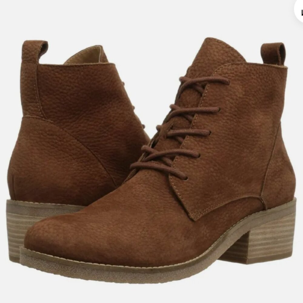 Lucky Brand Tamela Suede Boot Toffee Brown Size 7